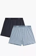 Majtki damskie - Atlantic 2-pack bokserki męskie luźne 2MBX-076-NIE/GRF, Kolor niebiesko-grafitowy, Rozmiar M, ATLANTIC - Intymna - miniaturka - grafika 1
