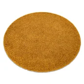 Dywany - Dywan DYWANY ŁUSZCZÓW SOFFI koło shaggy 5cm złoty, koło 120 cm - miniaturka - grafika 1