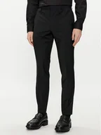 Spodnie męskie - Calvin Klein Spodnie materiałowe Modern K10K112936 Czarny Slim Fit - miniaturka - grafika 1