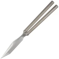 Noże - Nóż motylkowy Fox PHI Sandblasted Titanium, Satin M390 by Vincenzo Fiore (FX-570 TI) - miniaturka - grafika 1