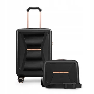 PUCCINI Zestaw WALIZEK Podróżnych Kabinowa+Kuferek Poliwęglan Komplet 2w1 - Walizki PUCCINI Zestaw WALIZEK Podróżnych Kabinowa+Kuferek Poliwęglan Komplet 2w1 - Walizki - miniaturka - grafika 1