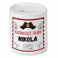 Skarbonki - Skarbonka 330 ml Dla Nikoli Córki Dziecka z Nadrukiem ze Zdjęciem - miniaturka - grafika 1