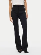 Spodnie damskie - Vero Moda Spodnie materiałowe Vmamira 10250284 Czarny Regular Fit - miniaturka - grafika 1