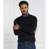 Swetry męskie - Tommy Hilfiger Wełniany sweter MULTI HTR MERINO CREW NECK | Regular Fit - miniaturka - grafika 1