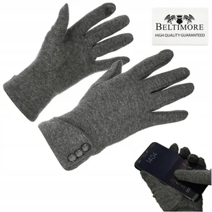 Rękawiczki Damskie Szare Dotyk Polarek Uni Beltimore K28 : Kolory - Szary, - inna (Inny) - Rękawiczki dla dzieci Rękawiczki Damskie Szare Dotyk Polarek Uni Beltimore K28 : Kolory - Szary, - inna (Inny) - Rękawiczki dla dzieci - miniaturka - grafika 1