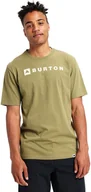 Koszulki męskie - t-shirt męski BURTON HORIZONTAL MOUNTAIN SS Martini Olive - miniaturka - grafika 1