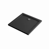 Brodziki prysznicowe - EXCELLENT BREX.1402.100.100.BLN Forma X brodzik kw. 100x100 str. czarny - miniaturka - grafika 1