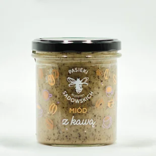 Pasieki Rodziny Sadowskich Miód z kawą 430g - Miód - miniaturka - grafika 1