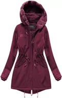 Kurtki damskie - PARKA DAMSKA PRZEJŚCIOWA BURGUNDOWA (W806) - SPEED.A - miniaturka - grafika 1
