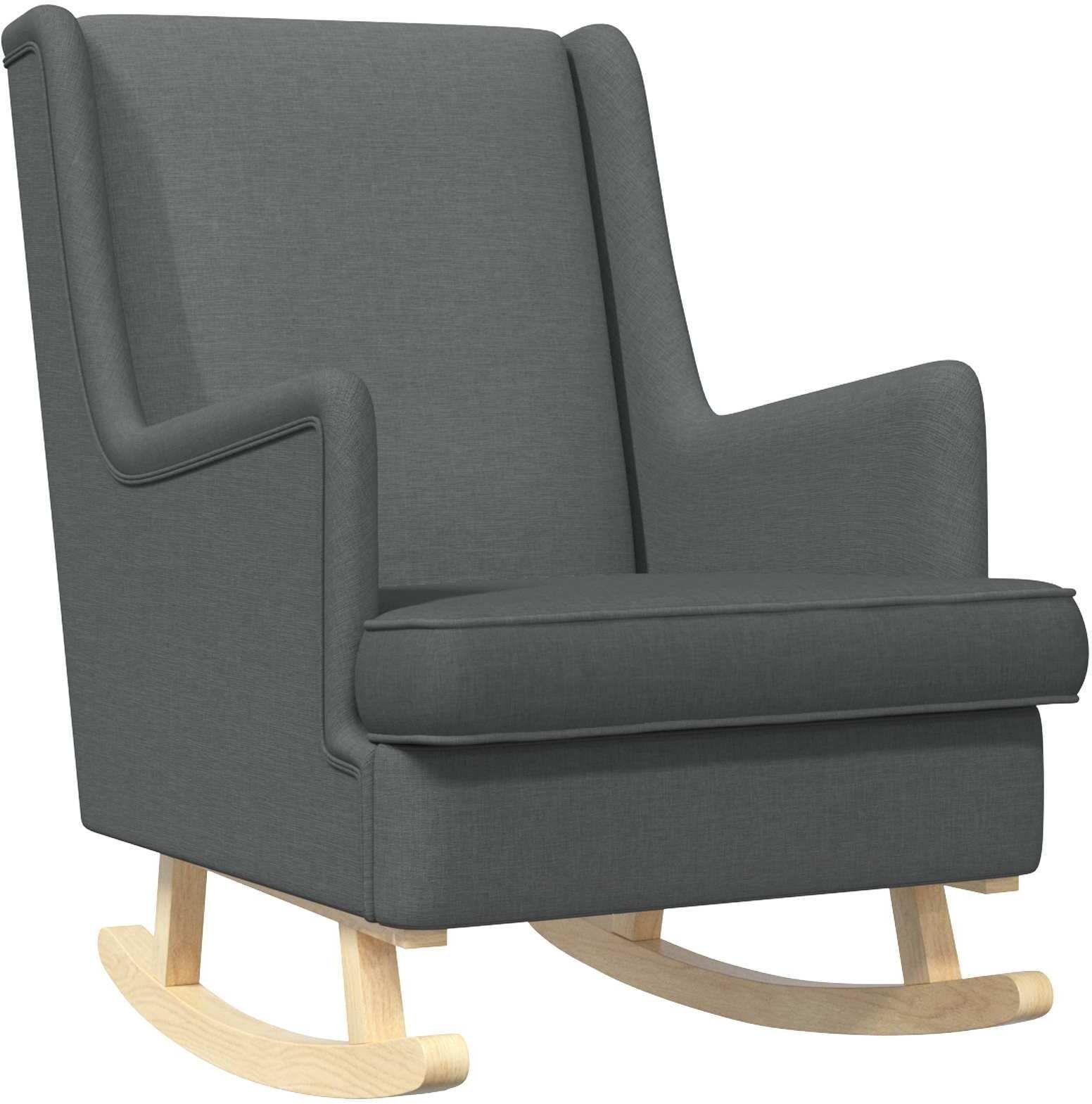 vidaXL vidaXL Fotel bujany Ciemnoszary 62 x 80 x 85 cm tkanina