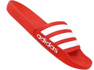 Adidas Adilette Shower Klapki Basen Plaża Czerwone - Klapki i japonki damskie - miniaturka - grafika 1