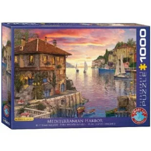 Eurographics Puzzle 1000 elementów. Port śródziemnomorski - Puzzle - miniaturka - grafika 2