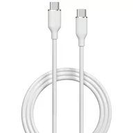 Kable USB - Kabel USB Typ-C - USB Typ-C DEVIA Jelly 60W 1.2m Biały - miniaturka - grafika 1