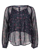 Bluzki damskie - Pepe Jeans Bluzka w kolorze granatowym - miniaturka - grafika 1