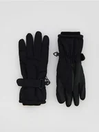 Moda i Uroda OUTLET - Reserved - Wodoodporne rękawiczki - czarny - miniaturka - grafika 1