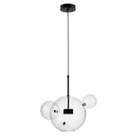 Lampy sufitowe - Lumina Deco Nowoczesna Lampa Wisząca Czarna Neroni W4 - miniaturka - grafika 1