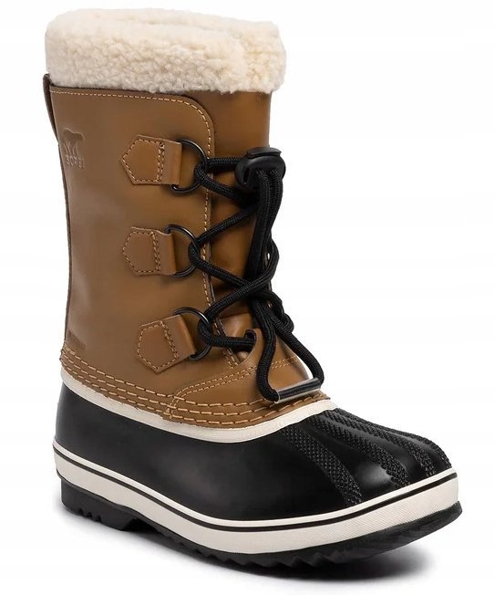 Sorel Śniegowce Wsuwane Brązowe ze Skórą 36 Żuf