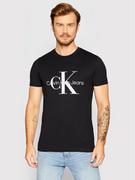 Koszulki męskie - Calvin Klein Jeans T-Shirt J30J320935 Czarny Slim Fit - miniaturka - grafika 1