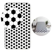 Prześcieradła dla dzieci - Piłka nożna, prześcieradło dla dzieci, bawełniane prześcieradło z gumką 90x200cm+25cm, OEKO-TEX - miniaturka - grafika 1