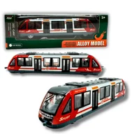 Samochody i pojazdy dla dzieci - TRAMWAJ napęd WAGON TRAMWAJOWY 20 cm modern NOWOCZESNY możliwość łączenia - miniaturka - grafika 1