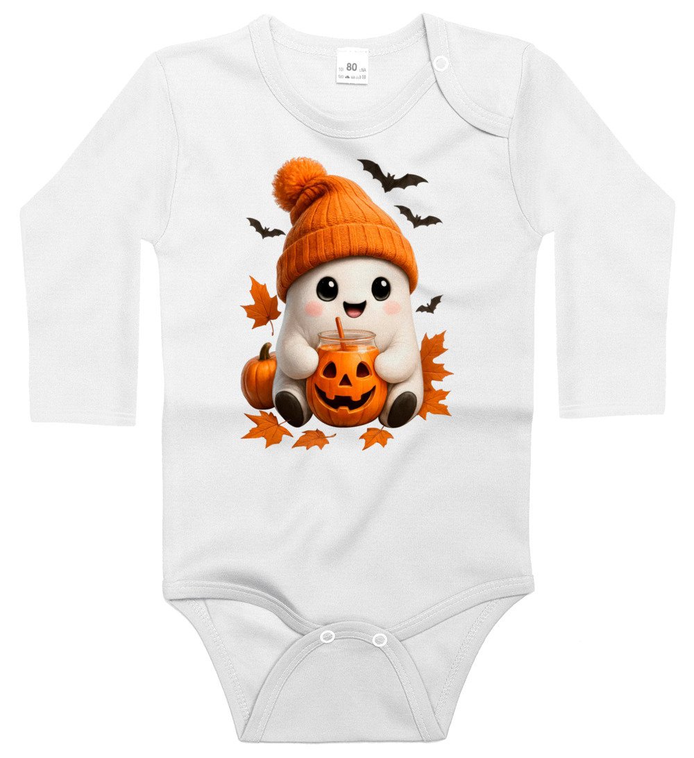 Body dziecięce Duszek W Pomarańczowej Czapce Dzień Duszka Halloween 98/104