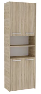 Euro Duża szafka łazienkowa 60cm regał słupek sonoma Duża szafka łazienkowa 60cm regał słupek sono - Szafki łazienkowe - miniaturka - grafika 1
