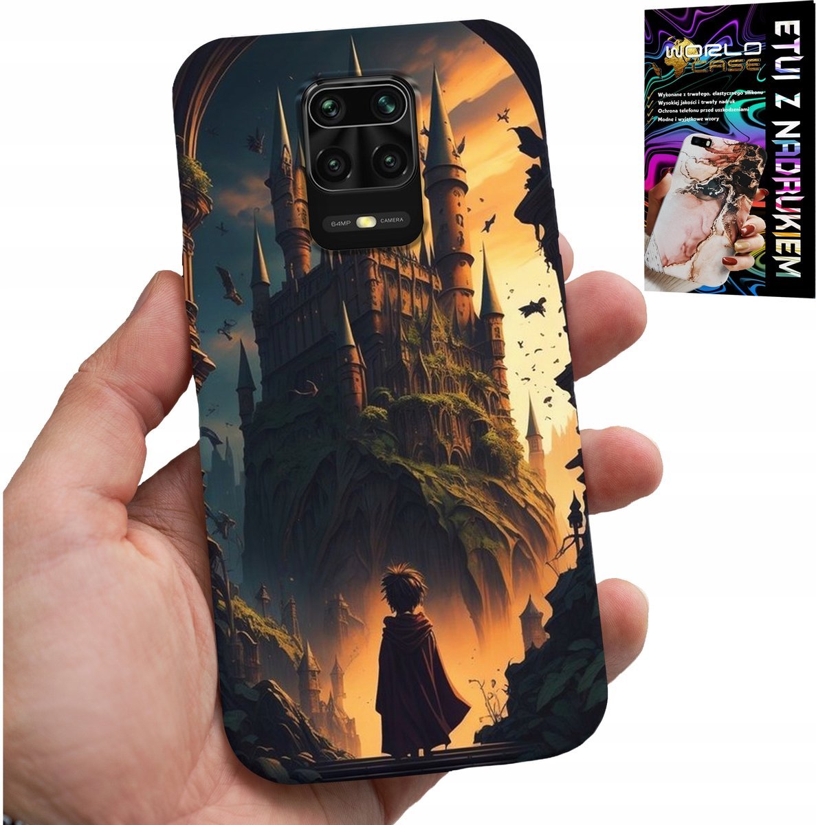 ETUI DO XIAOMI NOTE 9 PRO / 9S - CASE DLA FANA MAGII MAGÓW RÓŻDŻKA ZAMEK