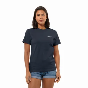 Damska koszulka Jack Wolfskin ESSENTIAL T W night blue - S - Koszulki i topy damskie - miniaturka - grafika 1