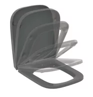 Deski sedesowe - Ideal Standard i.Life B - Nakładka na deskę sedesową, SoftClose, błyszcząca szarość T468358 - miniaturka - grafika 1