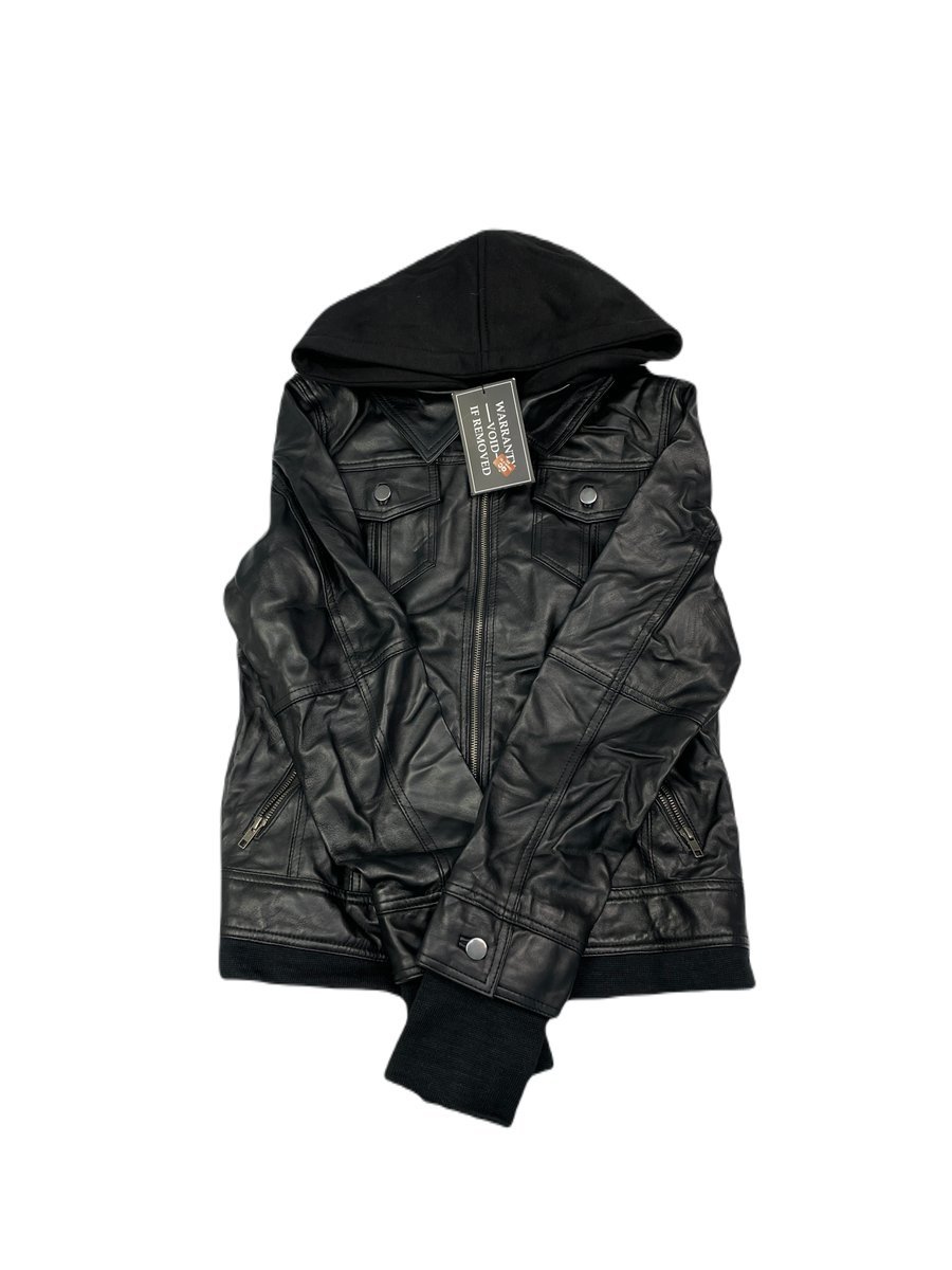 Skórzana kurtka damska czarna REAL LEATHER L