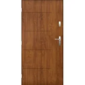 Drzwi zewnętrzne - Drzwi zewnętrzne TOKIO Złoty dąb 90 lewe - miniaturka - grafika 1