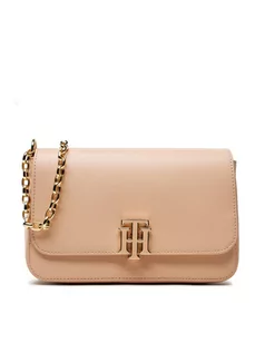 Torebki damskie - Tommy Hilfiger Torebka Outline Clutch AW0AW11550 Beżowy - grafika 1