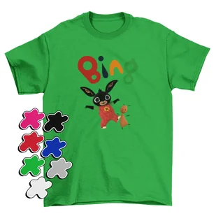 KOSZULKA T-SHIRT DZIECIĘCA Z NADRUKIEM BING FLOP DLA DZIECI -L 146-152 - Moda i Uroda OUTLET - miniaturka - grafika 1