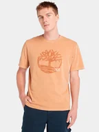 Koszulki męskie - T-shirt męski bawełniany Timberland TB0A5UEK L Beżowy (194903977542). T-shirty męskie - miniaturka - grafika 1