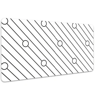 Podkładka mata ochrona biurka Wzór w paski 100x50cm, Dywanomat - Podkładki na biurko - miniaturka - grafika 1