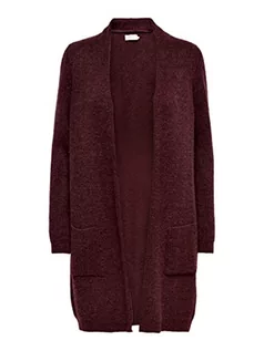 Swetry damskie - ONLY Damski kardigan ONLJade płaszcz z dzianiny, Winetasting/Detail:w Melange, XXS - grafika 1
