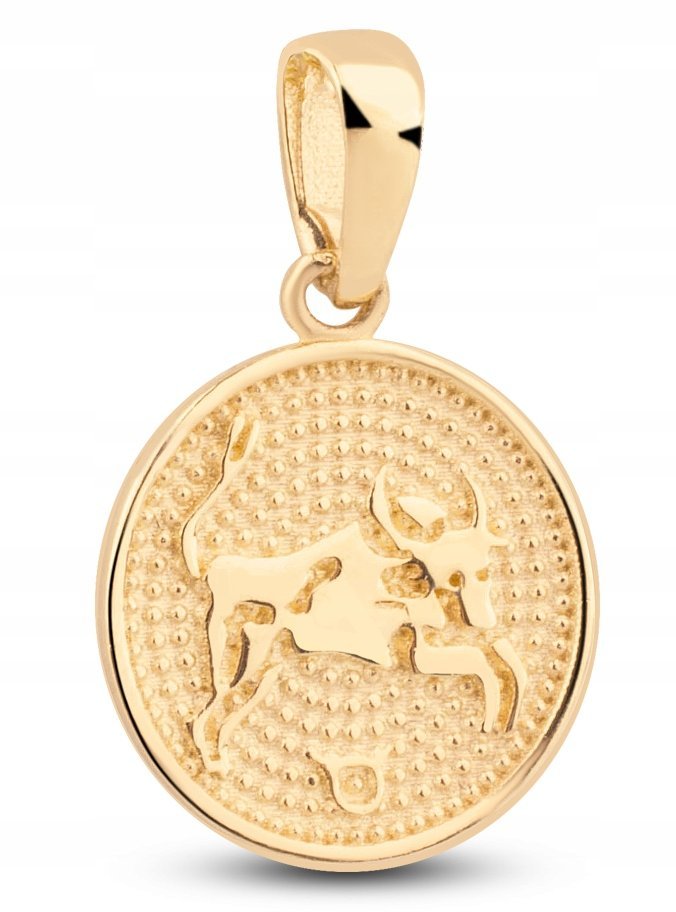 ZŁOTA ZAWIESZKA ZNAK ZODIAKU BYK 333