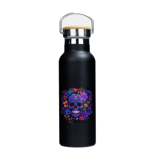 Butelka termiczna stalowa Dr.Bacty Iris 500 ml - Czarna - Czacha - Butelki termiczne - miniaturka - grafika 1