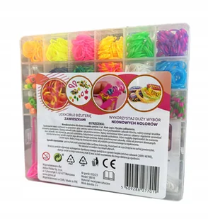 Zestaw gumek i koralików Joinco ok. 900 elementów do robienia biżuterii - Prace ręczne dla dzieci Zestaw gumek i koralików Joinco ok. 900 elementów do robienia biżuterii - Prace ręczne dla dzieci - miniaturka - grafika 1