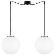 Lampy sufitowe - Sotto Luce LAMPA wisząca TSUKI 5902429654206 szklane OPRAWA kule ZWIS balls białe srebrne 5902429654206 - miniaturka - grafika 1