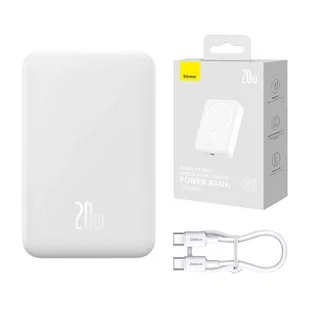 Powerbank Baseus Magnetic Mini 20000mAh 20W (biały) - Powerbanki - miniaturka - grafika 1