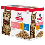 Mokra karma dla kotów - Hill's SCIENCE PLAN Light Adult Wielopak Kurczak 12 x 85 g 24x85 g - miniaturka - grafika 1
