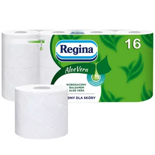 Regina papier toaletowy ALOE VERA, łagodny dla skóry, atest PZH 32 rolki - Papier toaletowy - miniaturka - grafika 1