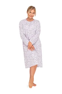 KOSZULA NOCNA DAMSKA XL DŁUGI RĘKAW BAWEŁNIANA FIOLETOWA ROZPINANA LUŹNA - Bielizna nocna KOSZULA NOCNA DAMSKA XL DŁUGI RĘKAW BAWEŁNIANA FIOLETOWA ROZPINANA LUŹNA - Bielizna nocna - miniaturka - grafika 1