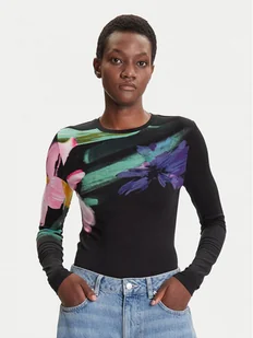 Desigual Bluzka Lena 25WWTK32 Czarny Regular Fit - Bluzki damskie - miniaturka - grafika 1