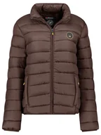 Kurtki damskie - Geographical Norway Kurtka pikowana "Atikamap" w kolorze ciemnobrązowym - miniaturka - grafika 1
