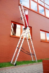 FANMART Drabina aluminiowa (wysokość robocza: 6,60 m) 47681867 - Drabiny - miniaturka - grafika 2