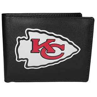Siskiyou Sports NFL męski portfel Kansas City Chiefs Bi-fold duże logo jeden rozmiar czarny - Portfele - miniaturka - grafika 1