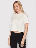 Koszulki i topy damskie - Guess T-Shirt V2YI06 K8HM0 Beżowy Regular Fit - miniaturka - grafika 1