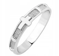 Pierścionki - Obrączka różaniec srebro 925 RODOWANE RÓŻANIEC NA PALEC rozmiar 11 - miniaturka - grafika 1